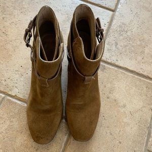 Suede Tan Booties